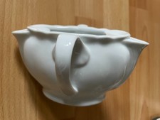 Ancienne saucière blanche