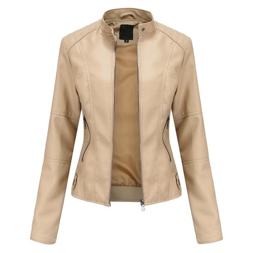 Femme veste cuir bombers - cuir, pu