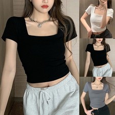 Crop top femme tendance taille