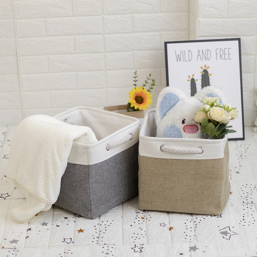 Boîte rangement pliable - , tissu