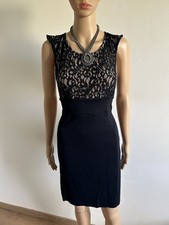 Robe noire et beige avec dentelle Morgan taille 36 bon état 