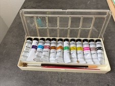 Ancienne Boîte Gouache Peinture Tube Omnigouache Paillard Vintage