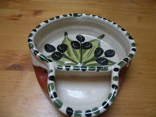 VINTAGE PETIT PLAT COUPELLE SERVITEUR A OLIVES APERITIF