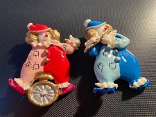 Lot de 2 Broches Clowns (rose