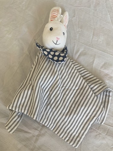 Doudou plat lapin - , rayé
