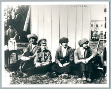 RUSSIE LES ROMANOV EN CAPTIVITE A TSARSKOIE SELO PHOTO VINTAGE PRESSE CZAR FOTO