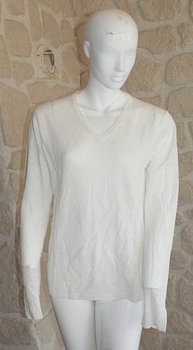 Pull ivoire col neuf taille - pull,