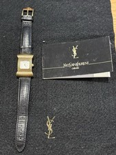 Montre YSL - Yves Saint Laurent - Doré, Swiss Made + Certificat D’authenticité