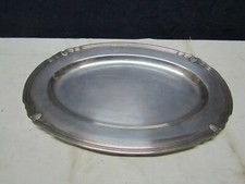 plateau en metal argente