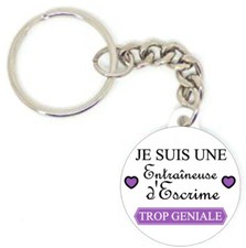 Porte clé badge je suis une