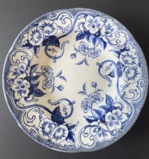 Ancienne Assiette Creuse en Faïence de Creil Montereau - Modèle Flora - XIXe