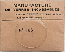 ROBUR verre incassables de montre. plat  biseau Ø 41,5 mm.