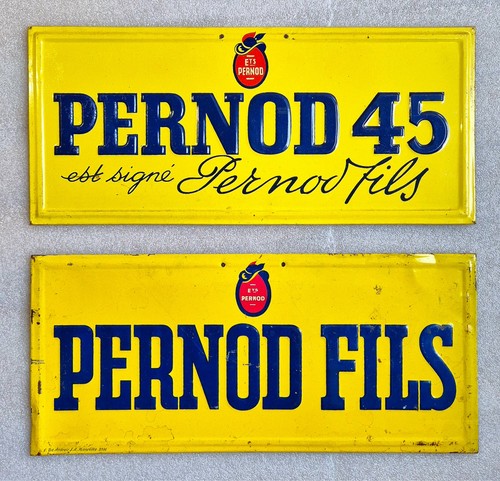 Tôle lithographiée pernod - lithographiée, x2