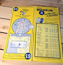 CARTE ROUTIERE MICHELIN N°63-