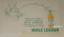 BUVARD Bouteille d'HUILE LESIEUR - "Rend la bonne cuisine encore meilleure"