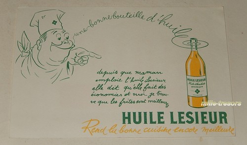 Buvard bouteille huile - buvard,