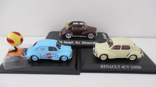 Trois miniatures renault - trois,