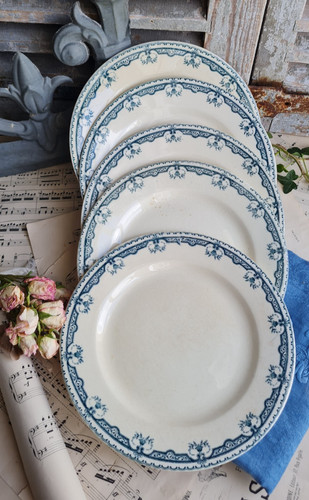 Anciennes assiettes plates - anciennes,
