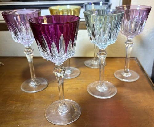 Verres vin cristallin de - à,