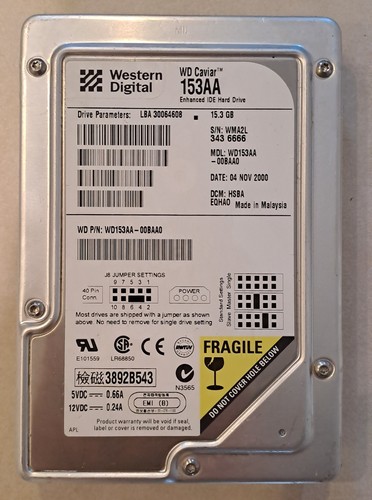 Disque dur ide western digital - dur,