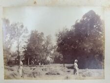 PHOTO ALBUMINE RAMASSAGE DU FOIN A LA FOURCHE G6251