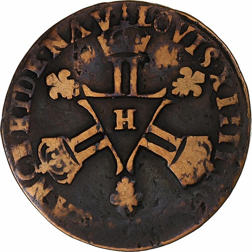 France louis xiv six deniers - france,,