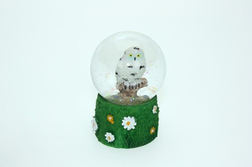 Boule neige hibou 5 cm - neige, h