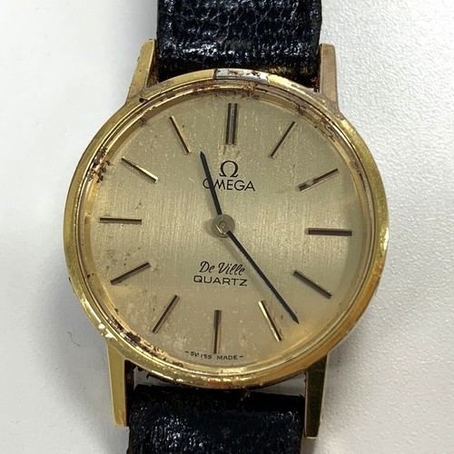 Quartz rond doré - , vintage