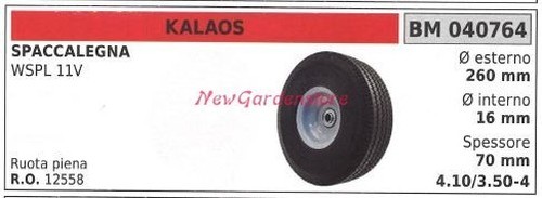 Roue kalaos fendeuse wspl 11v - roue,