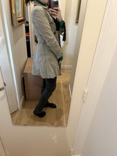 Manteau trench-coat beige pour