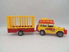 Majorette - 4x4 Toyoya avec Cage Remorque Pinder - Majorette Vintage 1/36