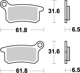 Plaquettes frein nitro - plaquettes,
