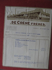 ++"1297"  VIEUX PAPIER  FACTURE DE COENE FRERES ATELIERS D ART 1934 A COURTRAI