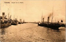 CPA AK Ostende - Depart de la