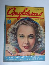 magazine :  CONFIDENCES n° 93 du 16 février 1940
