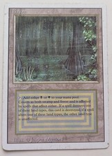  BAYOU - REVISED DUAL LAND Magic the gathering real card from my collection