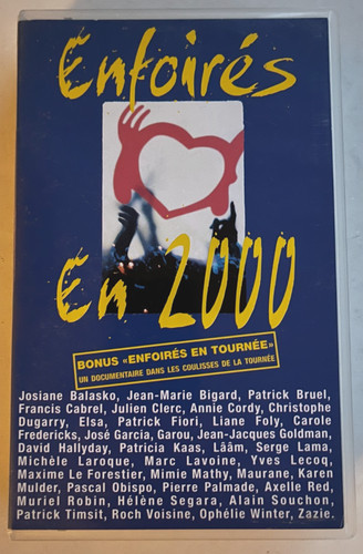 Rare vhs video enfoires - k7,