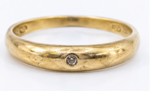 Bague jonc jaune - bague, 18k