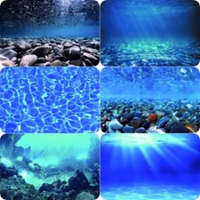 3D Aquarium Fond Autocollant HD Décoration D'Aquarium Paysage Auto Adhésif