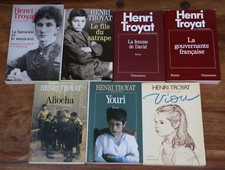 HENRI TROYAT - LOT DE 7 LIVRES - GRASSET / FLAMMARION - De 1981 à 2003 - TBE