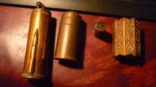 lot briquet + pot artisanat tranchée poilus soldat grande guerre 14 18