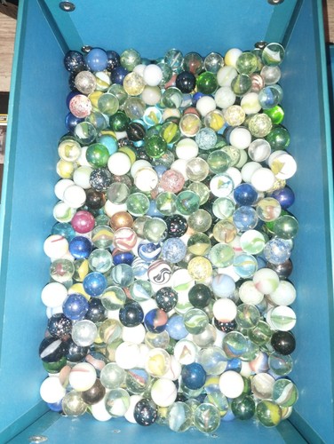 Gros lot billes - verre, et