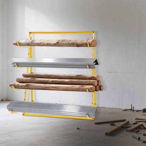 Tier steel horizontal - steel, lumber
