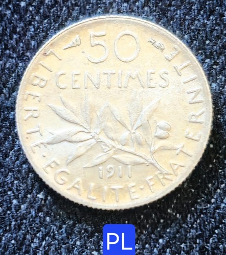 Superbe rare 50 - 50, centimes