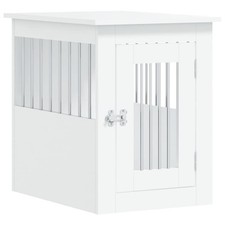 Meuble de cage pour chiens 45 x 62 x 59 cm bois d'ingénierie blanc Helloshop26
