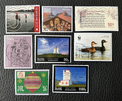Lot timbres islande - lot, d’