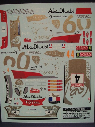 Decals citroën ds3 - decals, wrc