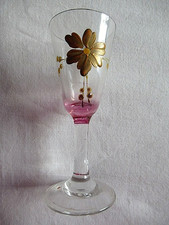 ANCIEN VERRE A LIQUEUR EMAILLE
