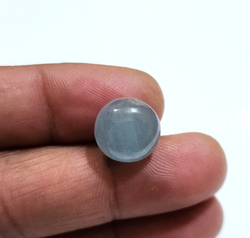 Cabochon rond aigue marine - cabochon, aigue-marine