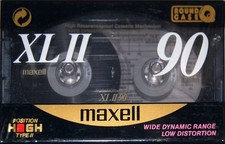 MAXELL XL II 90 VINTAGE 1991 TYPE II HIGH BLANK CASSETTE TAPE Made in England 